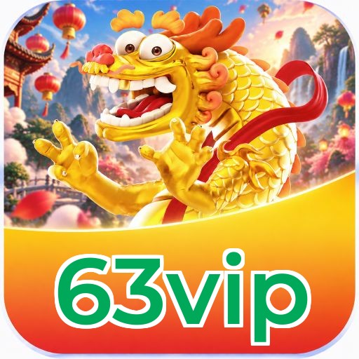 Interface da plataforma 63vip mostrando slots populares e bônus de boas-vindas